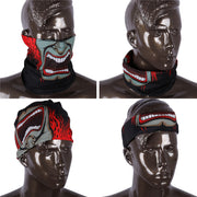 Men's red Collar ski mask