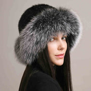 Mink hair winter fur cap