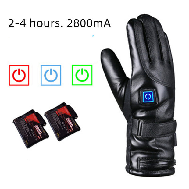 Electric Warm gloves for outdoor use in winter.