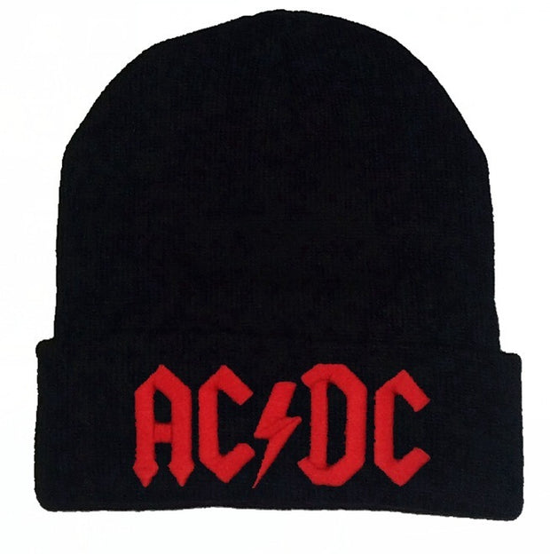 Embroidered AC/DC winter beaine