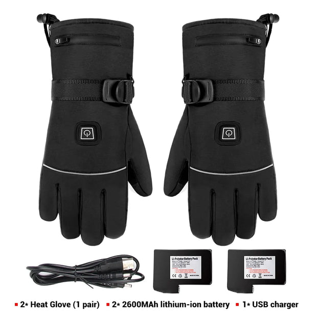 Motorcycle Waterproof gloves Heated Guantes