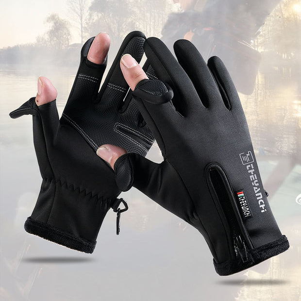 Opened-Finger Touchscreen Unisex Waterproof Windproof gloves