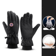 Warm Winter Ski Gloves For Men With Fleece Thickened