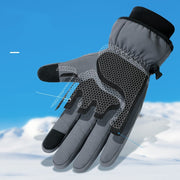 Warm Winter Ski Gloves For Men With Fleece Thickened