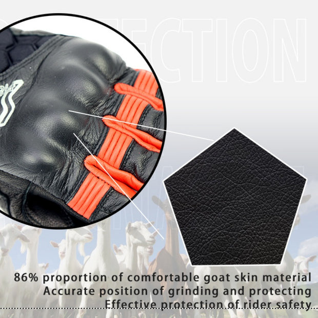 Premium goatskin/Leather Motorcycle Gloves