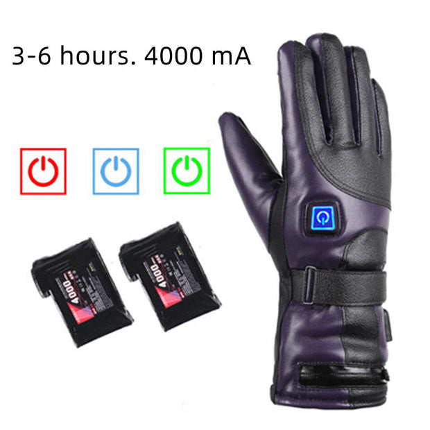 Electric Warm gloves for outdoor use in winter.