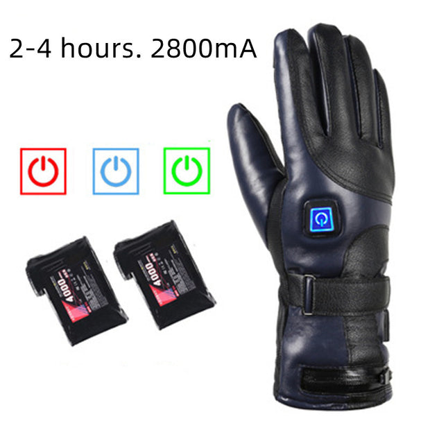 Electric Warm gloves for outdoor use in winter.